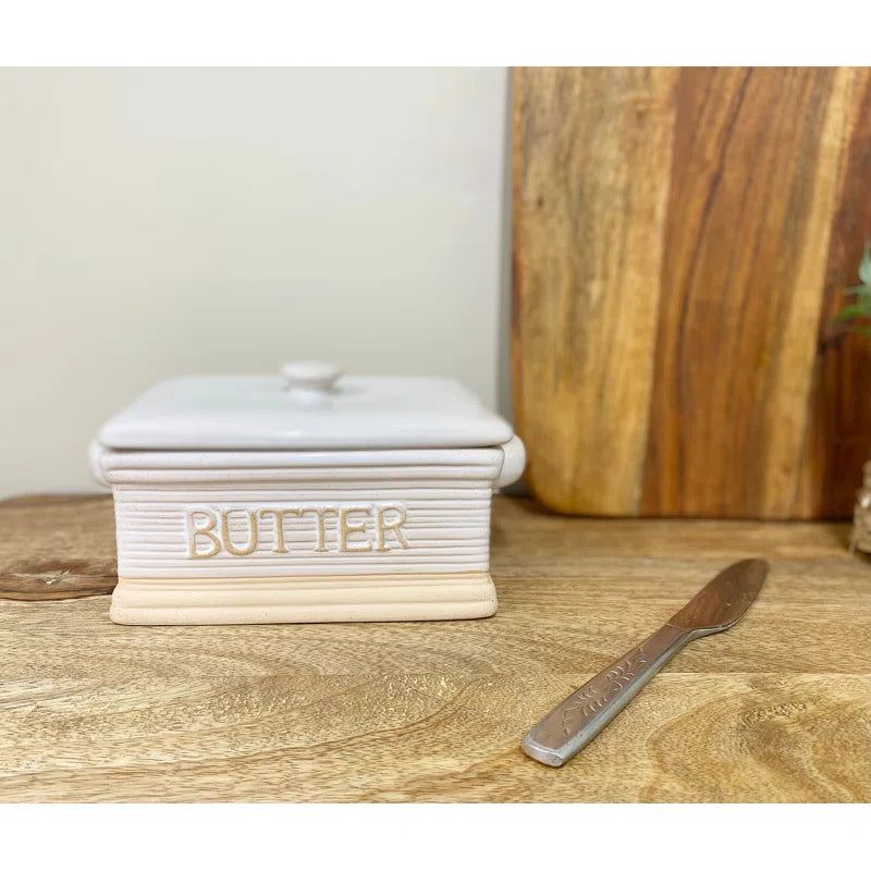 Ceramic Butter Dish by Brambly Cottage