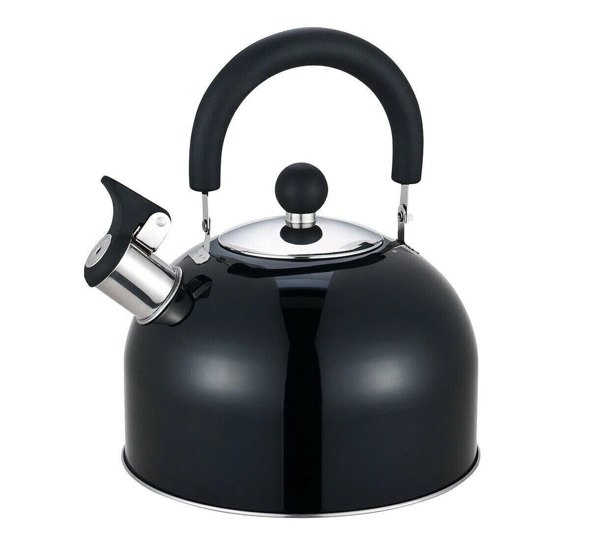 Stainless Steel Whistling Kettle Black