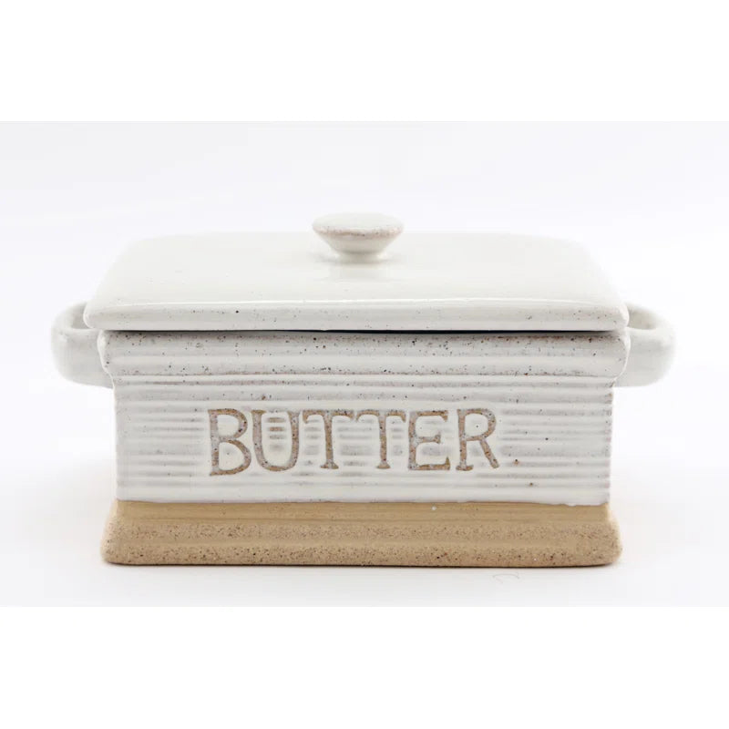 Ceramic Butter Dish by Brambly Cottage