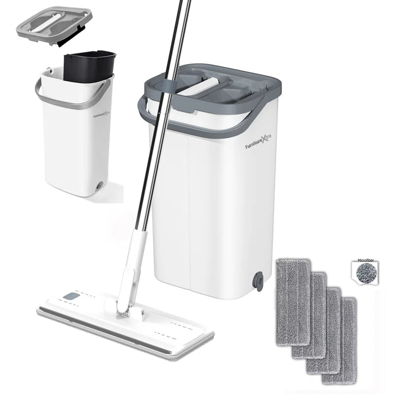 Microfibre Flat Mop with Bucket