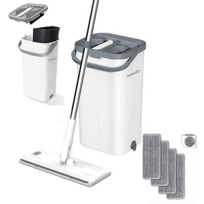 Microfibre Flat Mop with Bucket