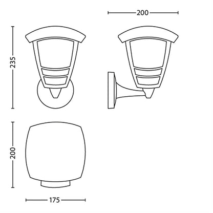 Outdoor Wall Lantern Up by Philips