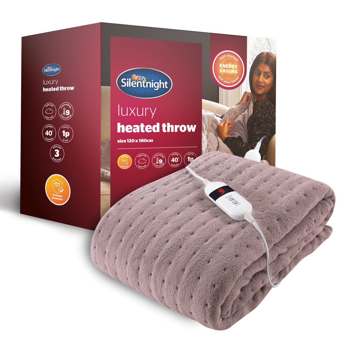 Silentnight Comfort Control Heated Throw
