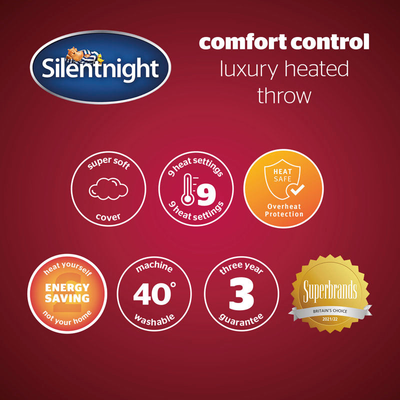 Silentnight Comfort Control Heated Throw