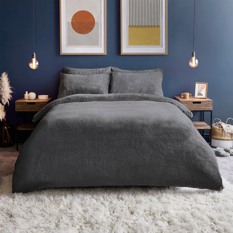 Silentnight Cosy Teddy Fleece Duvet Set