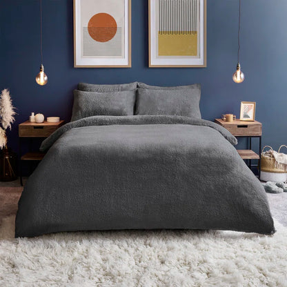 Silentnight Cosy Teddy Fleece Duvet Set