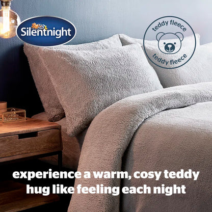 Silentnight Cosy Teddy Fleece Duvet Set