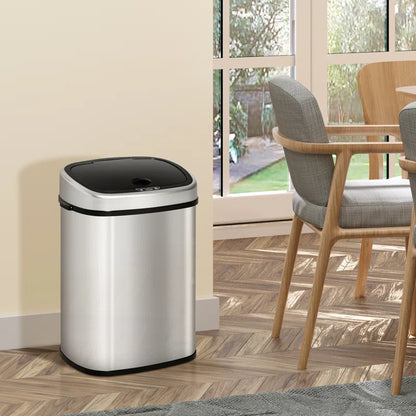 Steel Motion Sensor Rubbish Bin