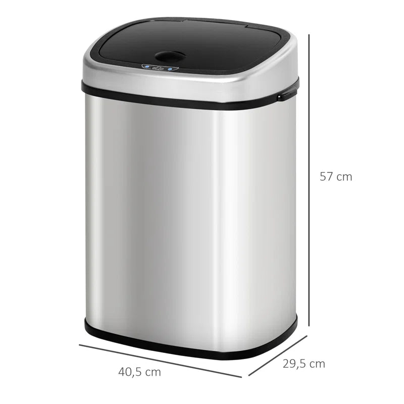 Steel Motion Sensor Rubbish Bin