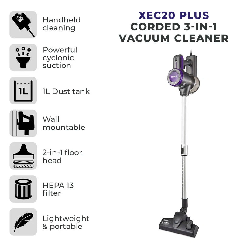 Tower Bagless Stick Vacuum