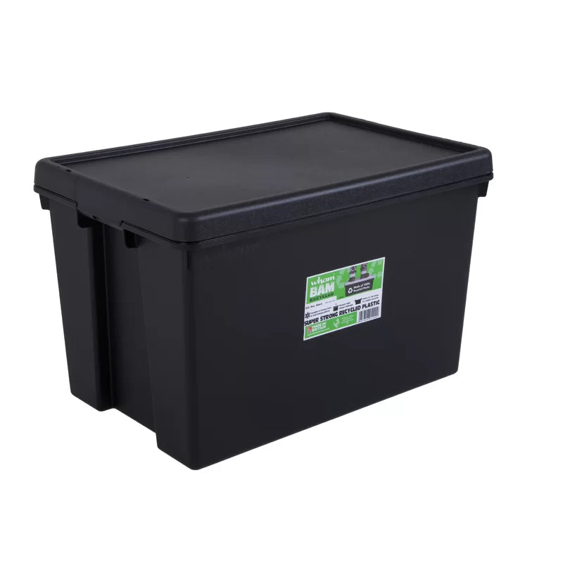Heavy Duty Recycled Plastic Storage Boxes (Set of 3)