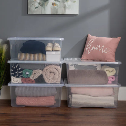 Plastic Storage Boxes (Set of 5)