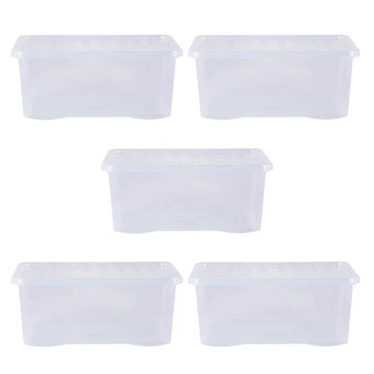 Plastic Storage Boxes (Set of 5)