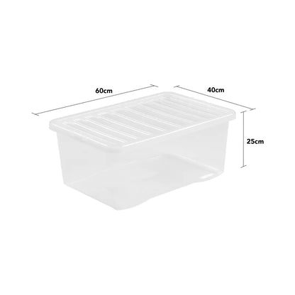 Plastic Storage Boxes (Set of 5)