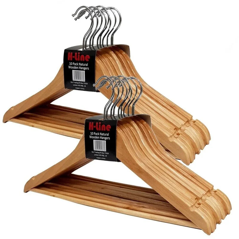 Wood Non-Slip Cascading Hanger for Suit/Coat (Set of 20)