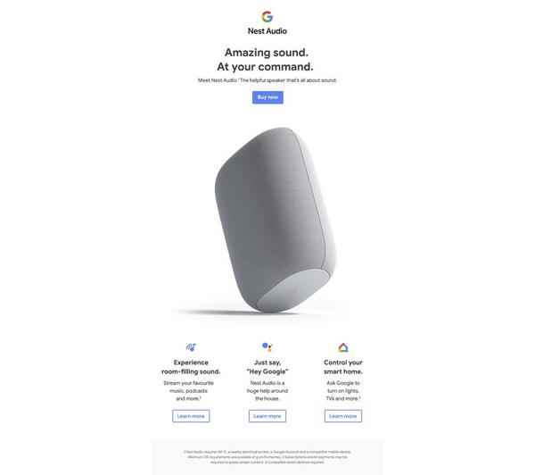 Nest Audio, Amazing sound at your command - Google Store